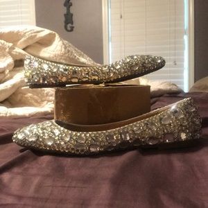 Jeweled ballet flats